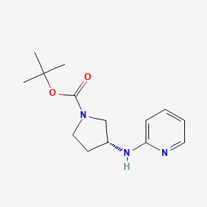 molecular formula C14H21N3O2 B2973162 tert-Butyl (3R)-3-(pyridin-2-ylamino)pyrrolidine-1-carboxylate CAS No. 1204421-42-0