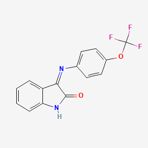 3-((4-(Trifluoromethoxy)phenyl)imino)indolin-2-one