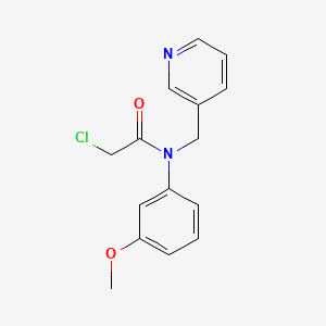 molecular formula C15H15ClN2O2 B2973173 2-Chloro-N-(3-methoxyphenyl)-N-(pyridin-3-ylmethyl)acetamide CAS No. 1397191-46-6