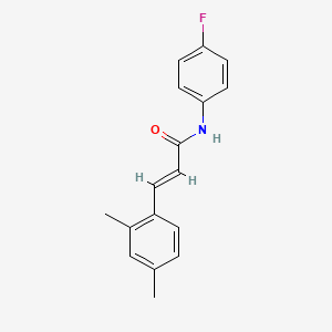molecular formula C17H16FNO B2973175 3-(2,4-二甲基苯基)-N-(4-氟苯基)丙烯酰胺 CAS No. 331462-02-3