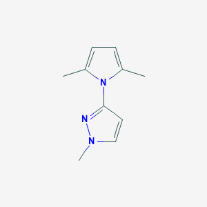 molecular formula C10H13N3 B2973185 3-(2,5-dimethyl-1H-pyrrol-1-yl)-1-methyl-1H-pyrazole CAS No. 34605-66-8