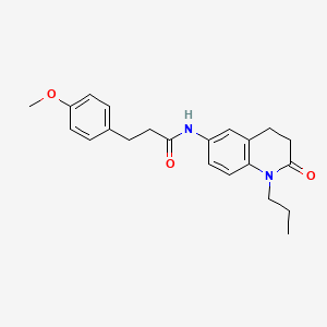 3-(4-methoxyphenyl)-N-(2-oxo-1-propyl-1,2,3,4-tetrahydroquinolin-6-yl)propanamide