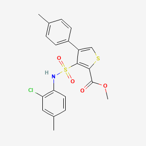 Methyl 3-[(2-chloro-4-methylphenyl)sulfamoyl]-4-(4-methylphenyl)thiophene-2-carboxylate