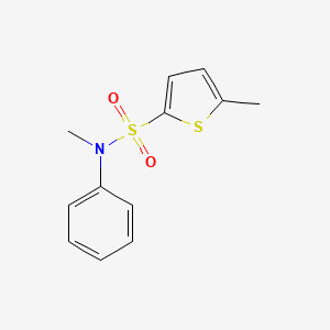 molecular formula C12H13NO2S2 B2973201 N,5-二甲基-N-苯基噻吩-2-磺酰胺 CAS No. 620103-94-8