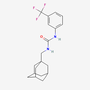 molecular formula C19H23F3N2O B2973204 3-[(adamantan-1-yl)methyl]-1-[3-(trifluoromethyl)phenyl]urea CAS No. 838817-52-0