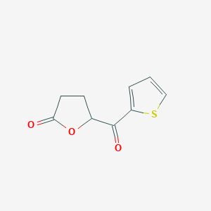 molecular formula C9H8O3S B2973207 5-(噻吩-2-羰基)氧戊环-2-酮 CAS No. 928768-50-7