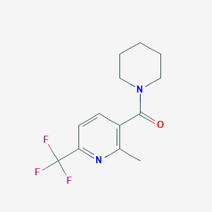 [2-Methyl-6-(trifluoromethyl)pyridin-3-yl](piperidino)methanone