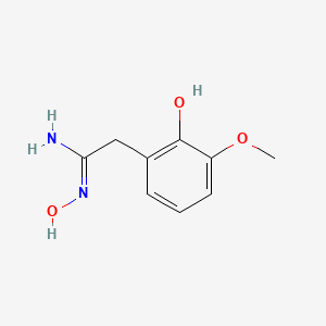 molecular formula C9H12N2O3 B2973218 N'-hydroxy-2-(2-hydroxy-3-methoxyphenyl)ethanimidamide CAS No. 885952-64-7