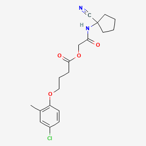 [(1-Cyanocyclopentyl)carbamoyl]methyl 4-(4-chloro-2-methylphenoxy)butanoate