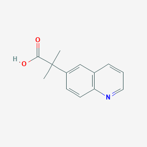 2-Methyl-2-(quinolin-6-YL)propanoic acid