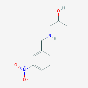 molecular formula C10H14N2O3 B2973248 1-[(3-Nitrobenzyl)amino]propan-2-ol CAS No. 893584-07-1