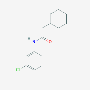 molecular formula C15H20ClNO B297326 N-(3-chloro-4-methylphenyl)-2-cyclohexylacetamide 