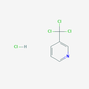 molecular formula C6H5Cl4N B2973262 3-(Trichloromethyl)pyridine hydrochloride CAS No. 121772-95-0