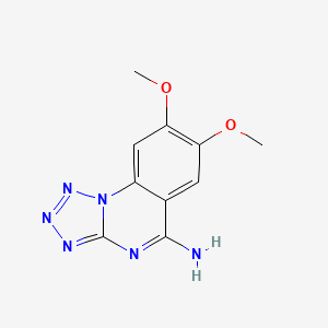 molecular formula C10H10N6O2 B2973318 7,8-Dimethoxytetrazolo[1,5-a]quinazolin-5-amine CAS No. 1219556-64-5