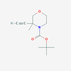 molecular formula C12H19NO3 B2973326 Tert-butyl 3-ethynyl-3-methylmorpholine-4-carboxylate CAS No. 2490418-70-5