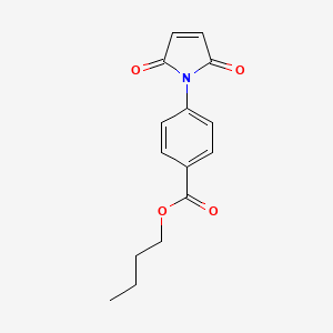 molecular formula C15H15NO4 B2973335 butyl 4-(2,5-dioxo-2,5-dihydro-1H-pyrrol-1-yl)benzoate CAS No. 174603-73-7