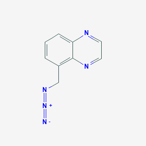 molecular formula C9H7N5 B2973340 5-(Azidomethyl)quinoxaline CAS No. 2460756-85-6