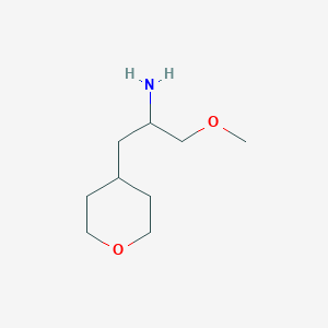 molecular formula C9H19NO2 B2973353 1-Methoxy-3-(oxan-4-yl)propan-2-amine CAS No. 1249772-50-6