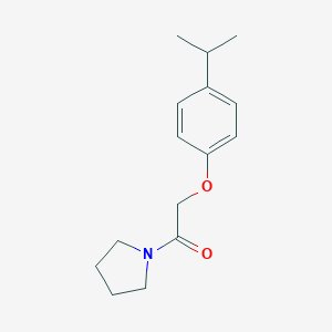 molecular formula C15H21NO2 B297339 4-Isopropylphenyl 2-oxo-2-(1-pyrrolidinyl)ethyl ether 