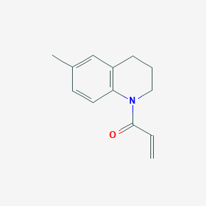 molecular formula C13H15NO B2973406 1-(6-甲基-3,4-二氢-2H-喹啉-1-基)丙-2-烯-1-酮 CAS No. 91956-74-0