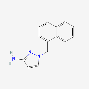 molecular formula C14H13N3 B2973409 1-(1-Naphthylmethyl)-1h-pyrazol-3-amine CAS No. 895929-44-9