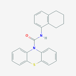 molecular formula C23H20N2OS B297342 N-(5,6,7,8-tetrahydronaphthalen-1-yl)-10H-phenothiazine-10-carboxamide 