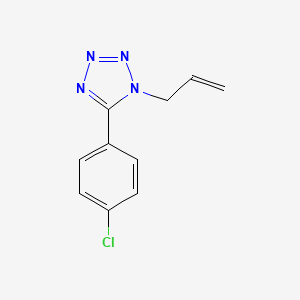 molecular formula C10H9ClN4 B2973427 1-Allyl-5-(4-chlorophenyl)-1H-1,2,3,4-tetrazole CAS No. 303144-89-0