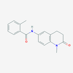 2-methyl-N-(1-methyl-2-oxo-1,2,3,4-tetrahydro-6-quinolinyl)benzamide