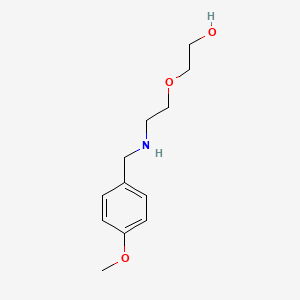 molecular formula C12H19NO3 B2973452 2-{2-[(4-甲氧基苄基)氨基]乙氧基}乙醇 CAS No. 940201-40-1
