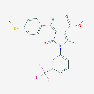 methyl (4Z)-2-methyl-4-[4-(methylsulfanyl)benzylidene]-5-oxo-1-[3-(trifluoromethyl)phenyl]-4,5-dihydro-1H-pyrrole-3-carboxylate