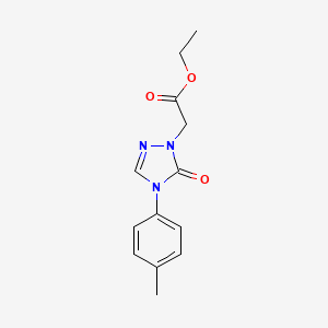 B2973462 ethyl 2-[4-(4-methylphenyl)-5-oxo-4,5-dihydro-1H-1,2,4-triazol-1-yl]acetate CAS No. 866149-34-0