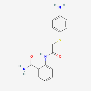 2-({[(4-Aminophenyl)thio]acetyl}amino)benzamide