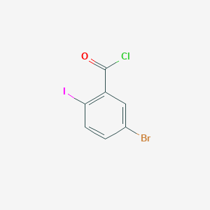 molecular formula C7H3BrClIO B2973495 5-Bromo-2-iodobenzoyl chloride CAS No. 293738-03-1