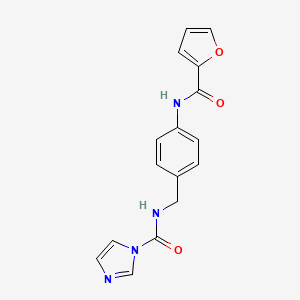 N-{[4-(furan-2-amido)phenyl]methyl}-1H-imidazole-1-carboxamide