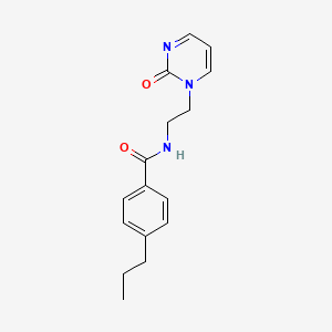 molecular formula C16H19N3O2 B2973503 N-(2-(2-氧代嘧啶-1(2H)-基)乙基)-4-丙基苯甲酰胺 CAS No. 2097898-55-8