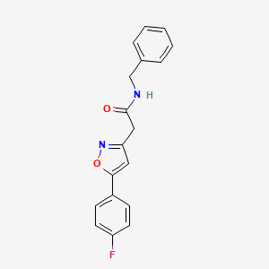 N-benzyl-2-(5-(4-fluorophenyl)isoxazol-3-yl)acetamide