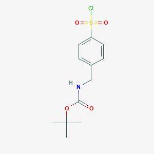 [4-(Chlorosulfonyl)benzyl]carbamic acid tert-butyl ester