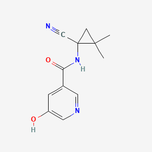 N-(1-Cyano-2,2-dimethylcyclopropyl)-5-hydroxypyridine-3-carboxamide