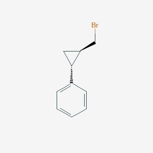 molecular formula C10H11Br B2973539 Trans-(2-(bromomethyl)cyclopropyl)benzene CAS No. 135911-95-4; 1644345-89-0