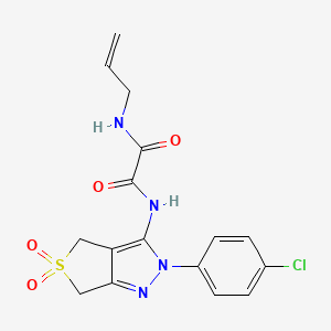 N1-allyl-N2-(2-(4-chlorophenyl)-5,5-dioxido-4,6-dihydro-2H-thieno[3,4-c]pyrazol-3-yl)oxalamide