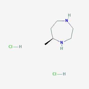 molecular formula C6H16Cl2N2 B2973542 (5S)-5-Methyl-1,4-diazepane dihydrochloride CAS No. 2375250-91-0