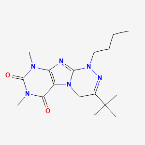 1-Butyl-3-tert-butyl-7,9-dimethyl-4H-purino[8,7-c][1,2,4]triazine-6,8-dione