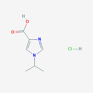 molecular formula C7H11ClN2O2 B2973558 1-异丙基-1H-咪唑-4-甲酸盐酸盐 CAS No. 1439897-77-4