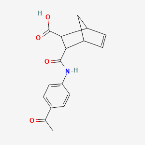 3-[(4-Acetylphenyl)carbamoyl]bicyclo[2.2.1]hept-5-ene-2-carboxylic acid