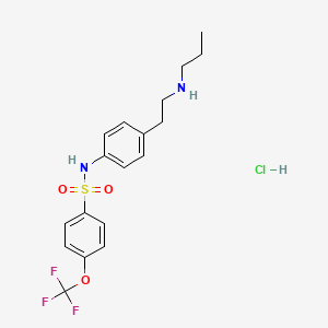 molecular formula C18H22ClF3N2O3S B2973580 Pnu 177864 hydrochloride CAS No. 1783978-03-9; 250266-51-4
