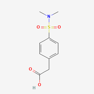 molecular formula C10H13NO4S B2973599 2-[4-(Dimethylsulfamoyl)phenyl]acetic acid CAS No. 91013-44-4