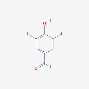 molecular formula C7H4I2O2 B029736 4-羟基-3,5-二碘苯甲醛 CAS No. 1948-40-9