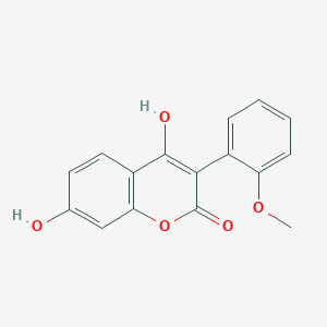 molecular formula C16H12O5 B2973602 4,7-dihydroxy-3-(2-methoxyphenyl)-2H-chromen-2-one CAS No. 21229-16-3