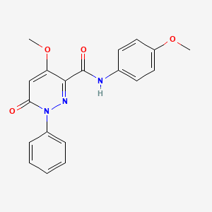 4-methoxy-N-(4-methoxyphenyl)-6-oxo-1-phenyl-1,6-dihydropyridazine-3-carboxamide