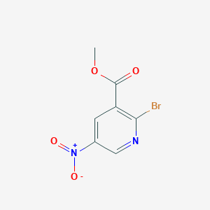 molecular formula C7H5BrN2O4 B2973638 Methyl 2-bromo-5-nitropyridine-3-carboxylate CAS No. 1211592-29-8